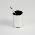 Silver Plated Pen Pencil Cup Holder